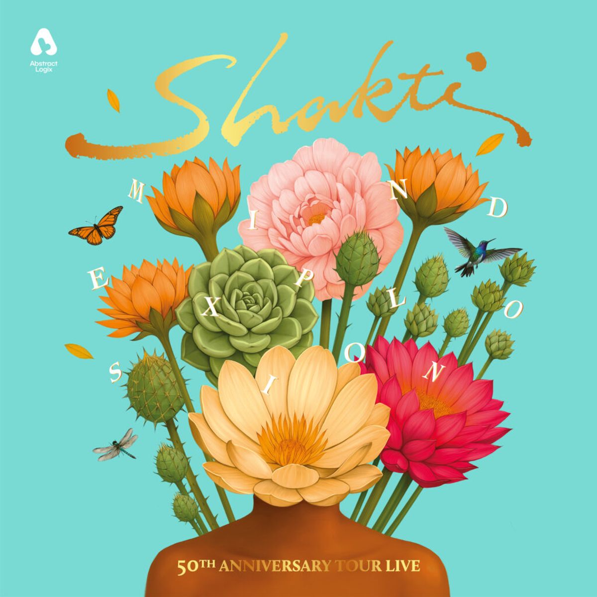 Shakti “Mind Explosion - 50th Anniversary Tour Live” CD cover art
