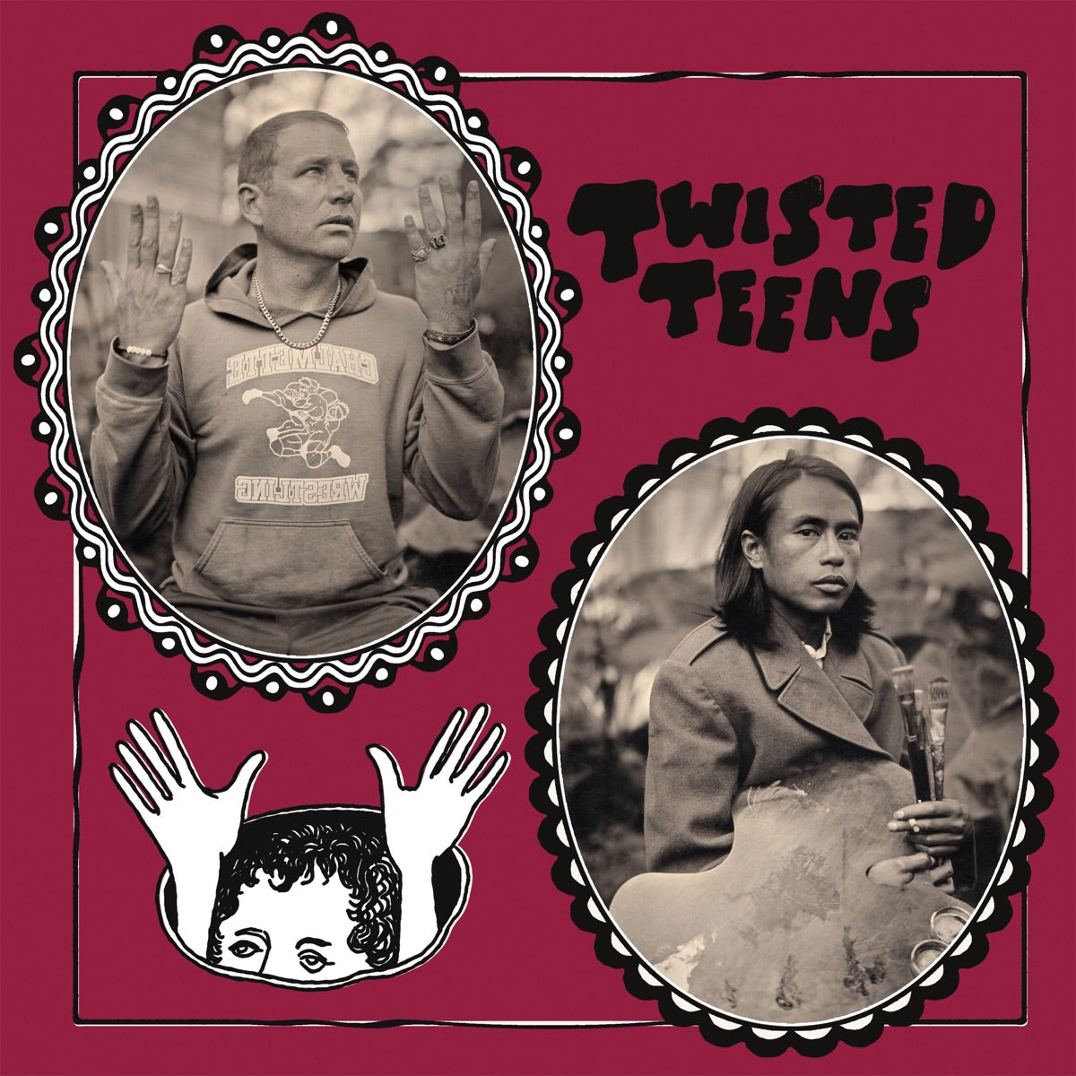 Twisted Teens - The Holy Cross Tigers (Loser Edition Maroon Vinyl) square album cover art