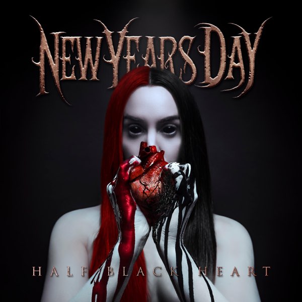 New Years Day Half Black Heart album cover