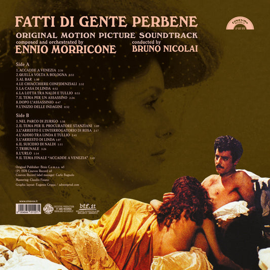 Ennio Morricone "Fatti di Gente Perbene OST" LP