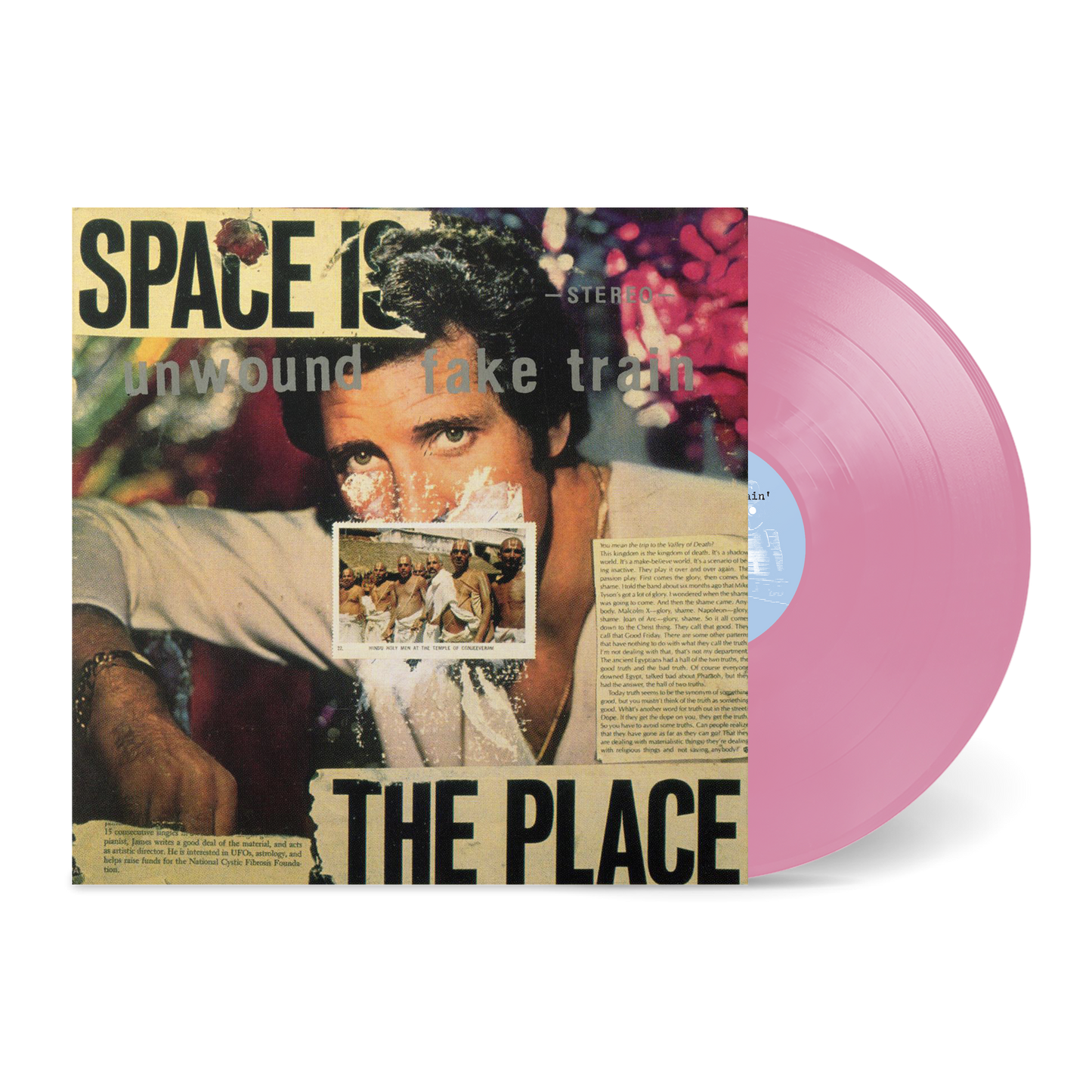 Unwound “Fake Train (Opaque Pink Vinyl)” LP cover art