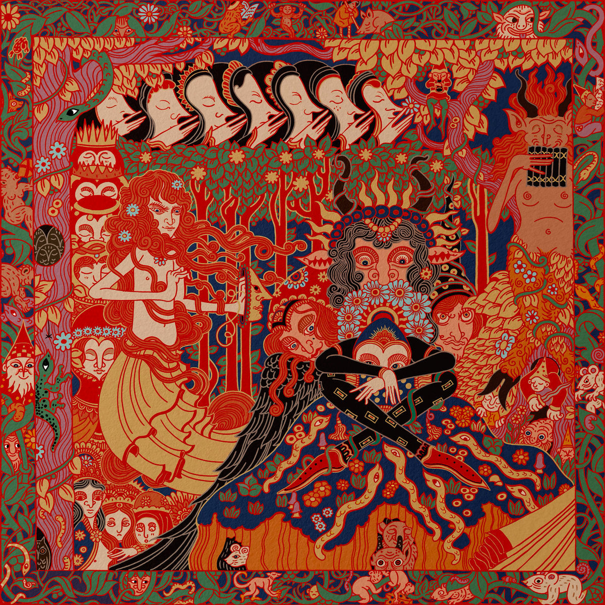 Vildhjarta + där skogen sjunger under evighetens granar + album cover