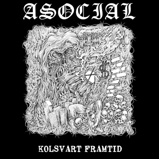 Asocial "Kolsvart Framtid" LP