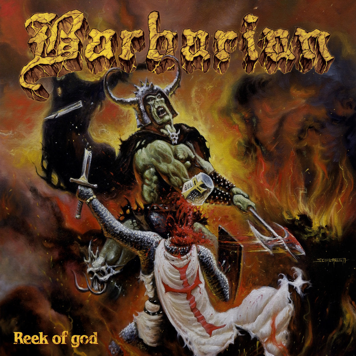 Barbarian "Reek of God" LP