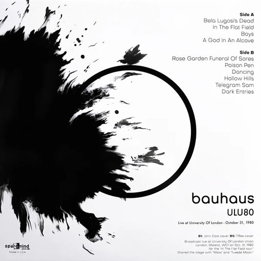Bauhaus "ULU 80 - Live At University Of London 10/31/1980" LP