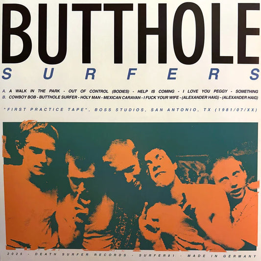 Butthole Surfers "First Practice Tape, 1981" LP