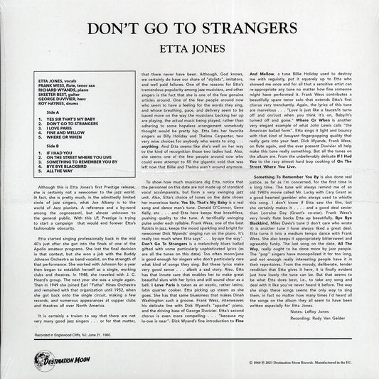 Etta Jones "Don't Go To Strangers" LP