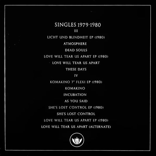 Joy Division "Singles Collection 1979–1980. Volume 2" LP