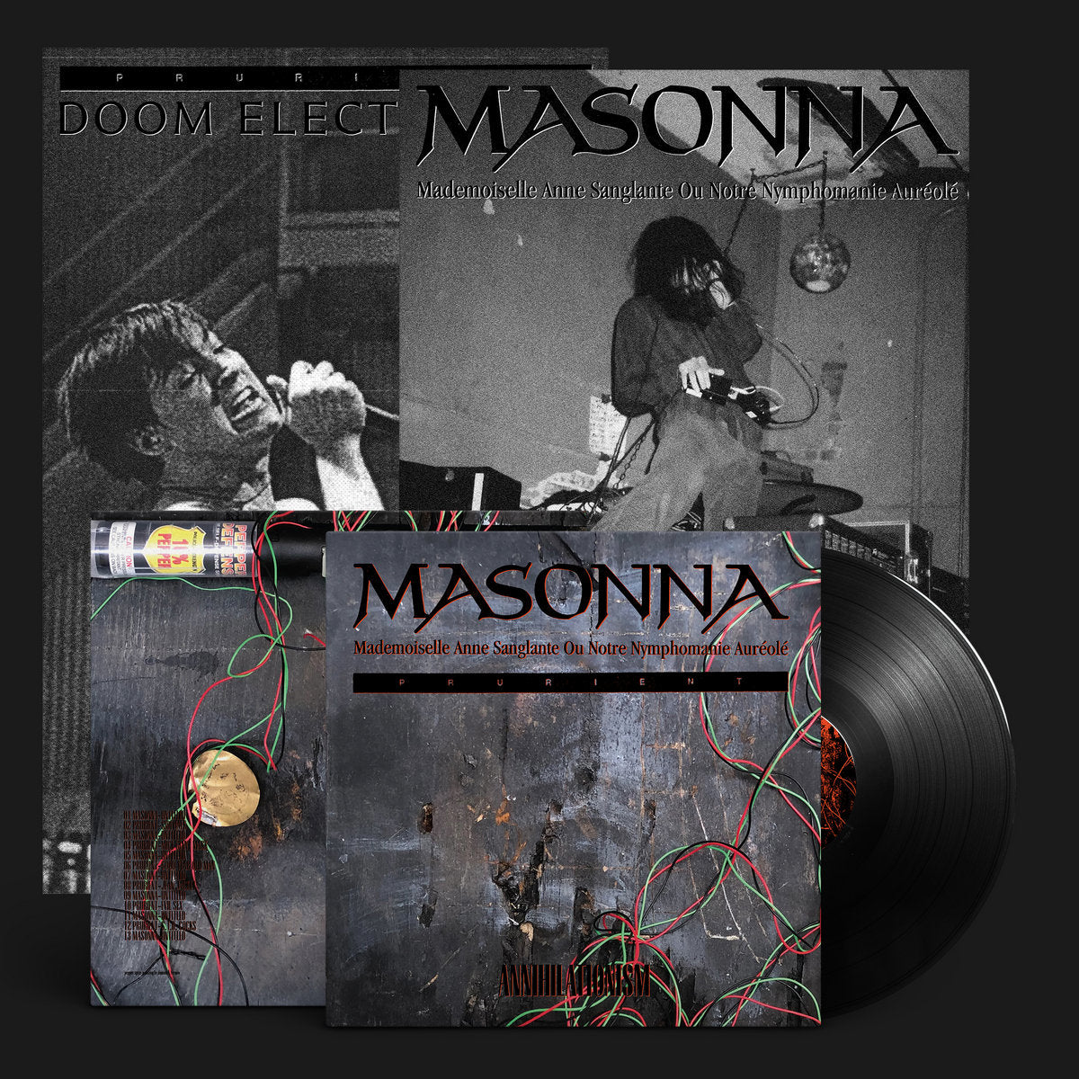 Masonna / Prurient "Annihilationism" LP