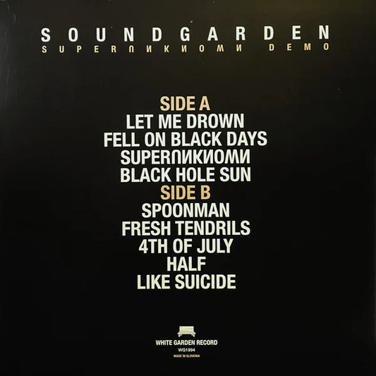 Soundgarden "Superunknown Demo" LP