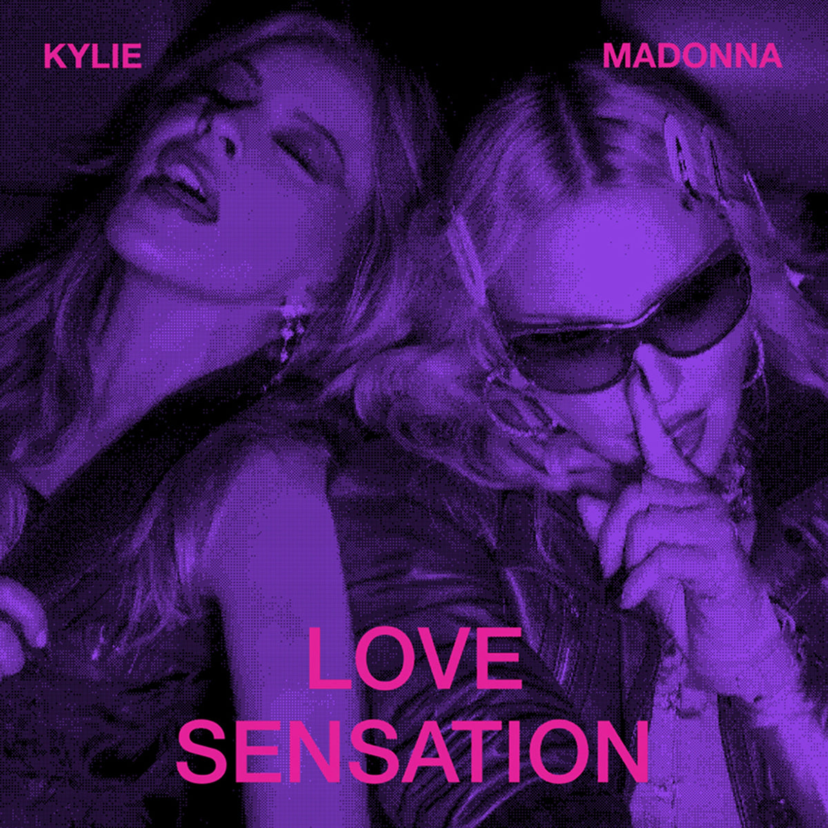Madonna & Kylie Minogue Love Sensation cover artwork