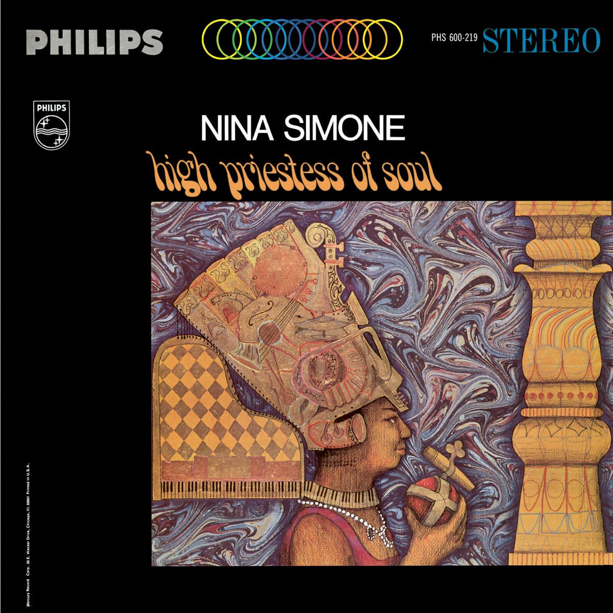 Nina Simone “High Priestess of Soul” LP cover art
