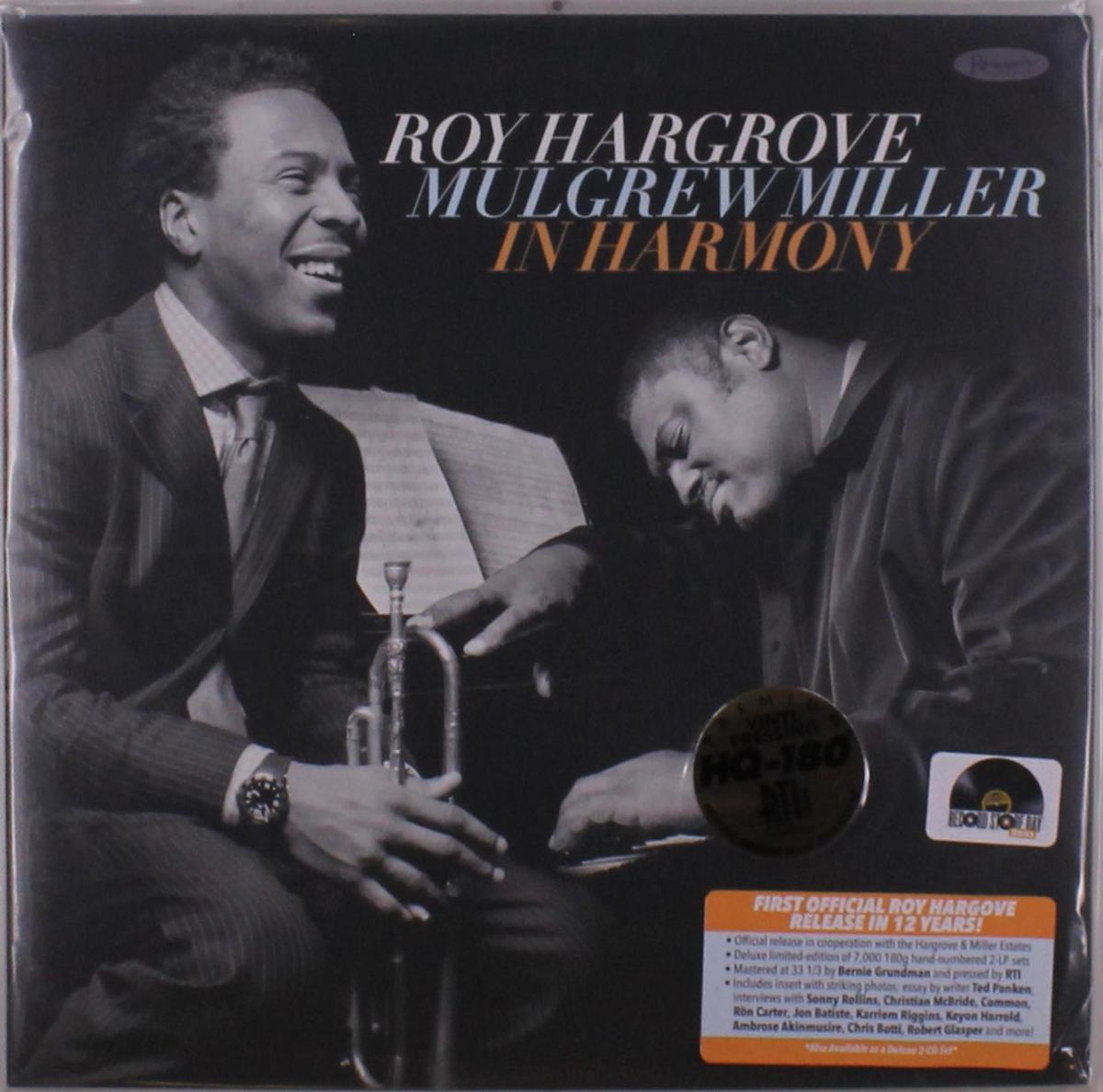 Hargrove,roy; Mulgrew Miller “In Harmony” 2xLP cover art
