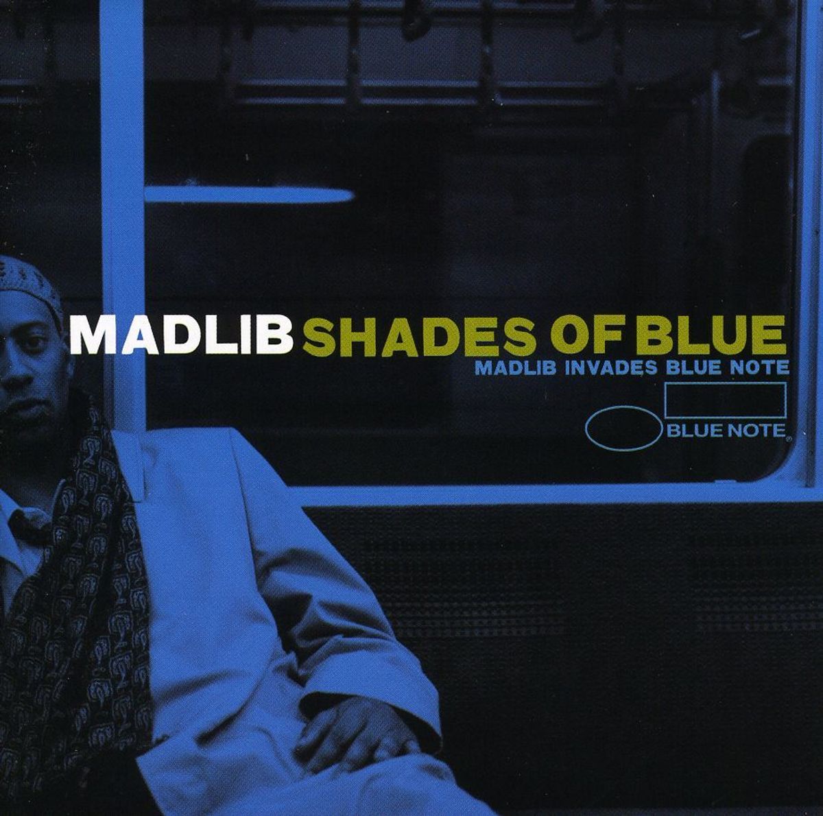 Madlib “Shades of Blue: Madlib Invades Blue Note” CD cover art