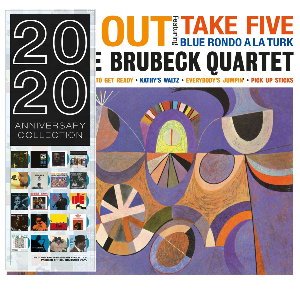 Dave Brubeck Quartet “Time Out” (Blue Vinyl) LP cover art