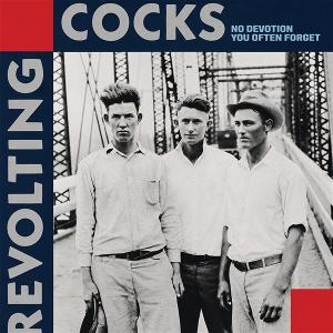 Revolting Cocks - No Devotion / You Often Forget (Red/Blue Split Splatter Vinyl) square album cover art