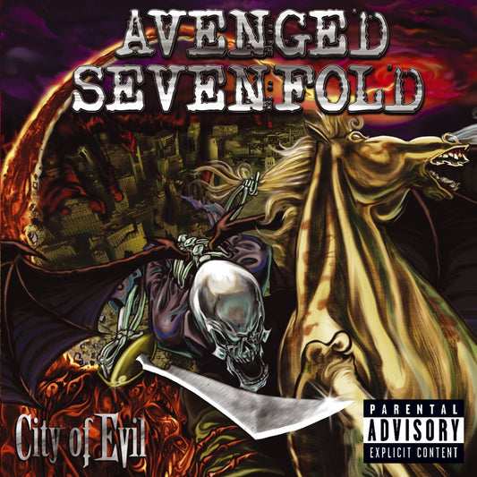 Avenged Sevenfold City of Evil CD cover art