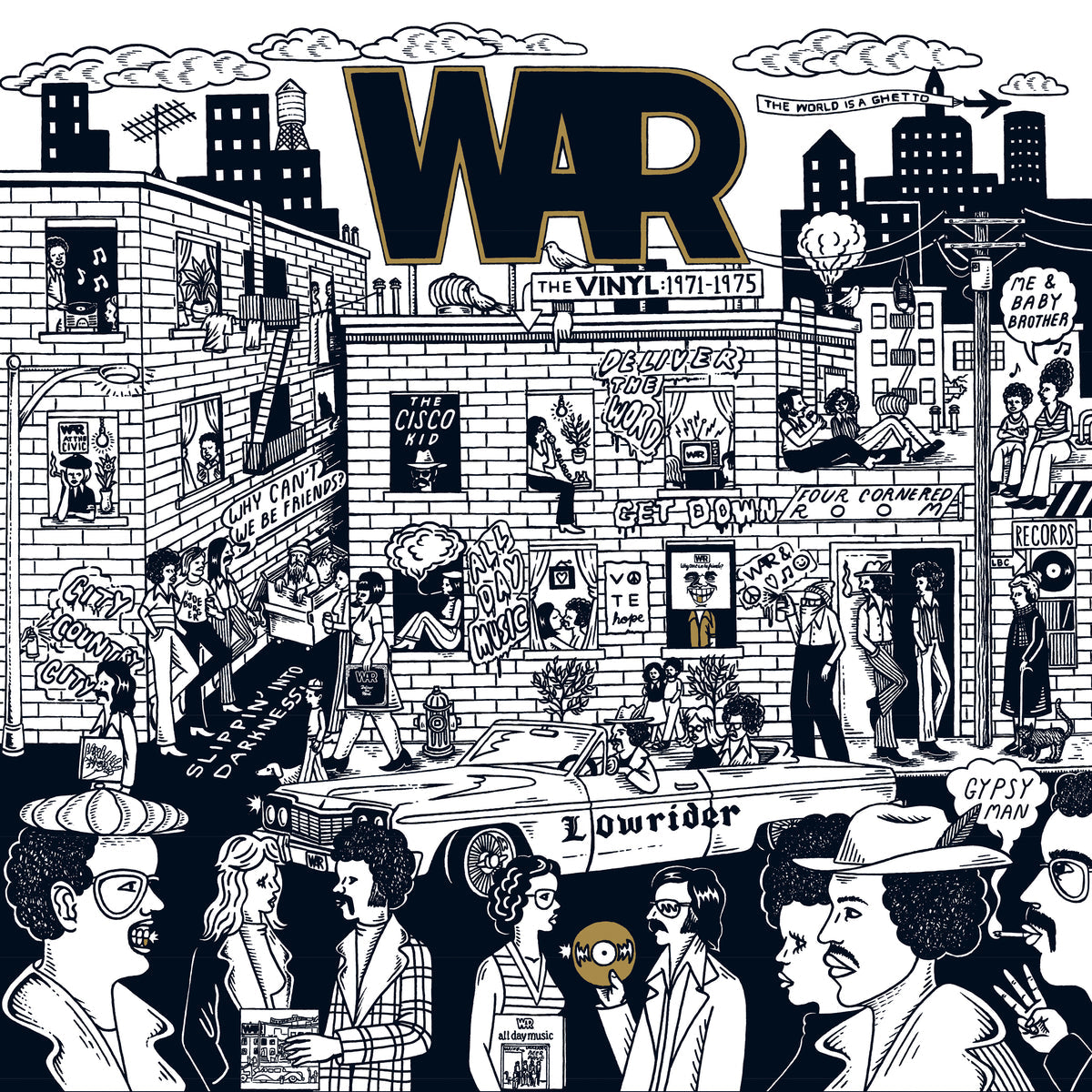 WAR "The Vinyl: 1971-1975" (Boxset) 5xLP cover art