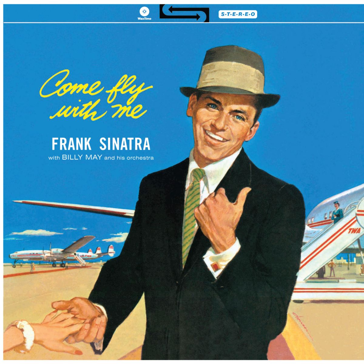 Frank Sinatra “Come Fly with Me!” LP cover art