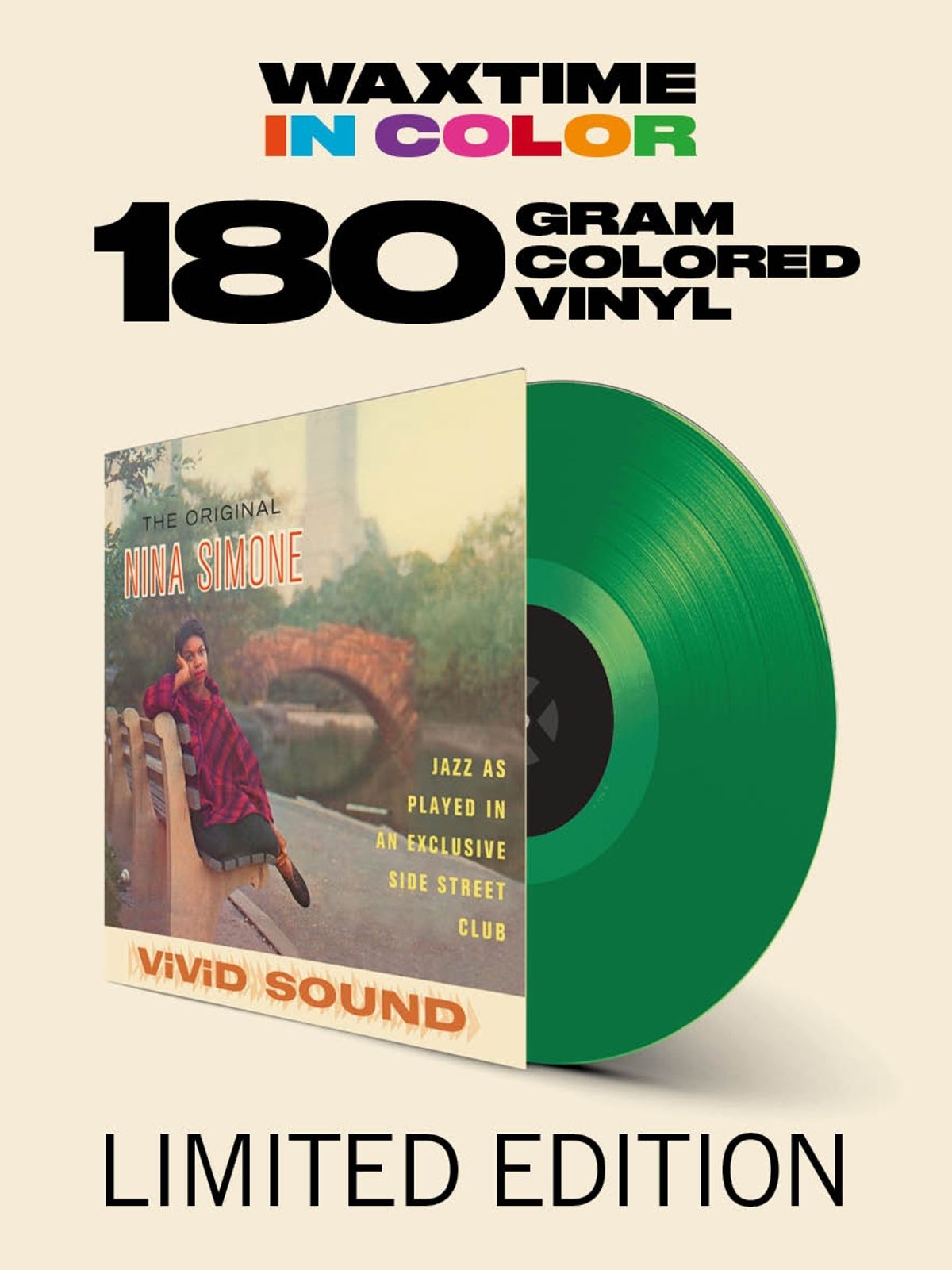 Nina Simone “Little Girl Blue” (180g/REMASTER/Limited/Clear Green Vinyl) LP cover art