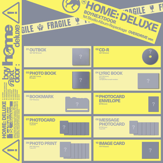 BOYNEXTDOOR "1st Studio Album Repackage ‘HOME: DELUXE’"  OVERDRIVE Ver.) CD