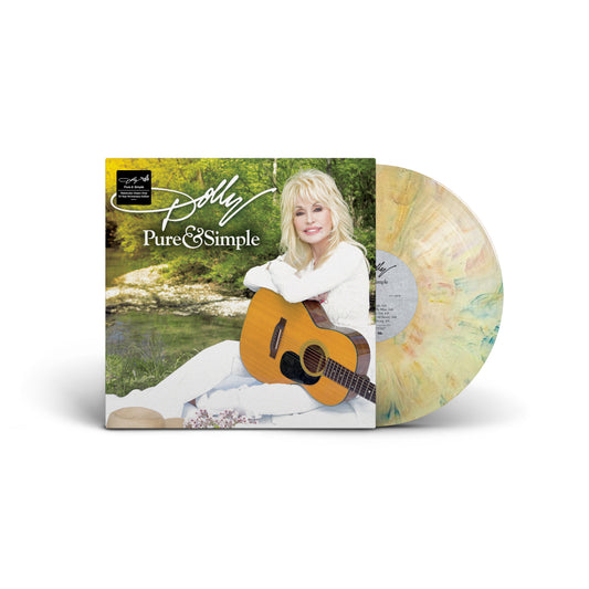 Dolly Parton "Pure & Simple (10 Year Anniversary Edition)" ("Watercolor Dream" Color Vinyl) LP cover art