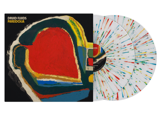 Druid Fluids "Pareidolia" (Transparent w/ Rainbow Splatter Vinyl) 2xLP cover art