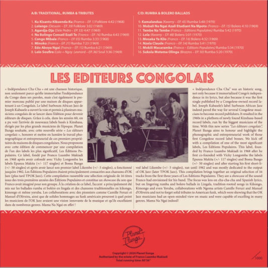Franco and O.K. Jazz "Franco Luambo Makiadi Presents Les Editions Populaires" 2xLP