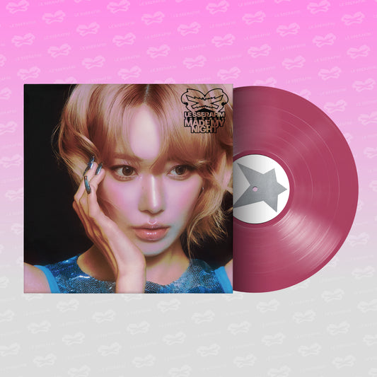 LE SSERAFIM "Made My Night" (HOT PINK ver.) LP cover art