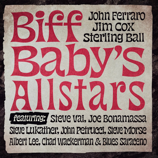 V/A "Biff Baby’s All Stars" (Crystal Clear/Black Marbled Vinyl) LP cover
