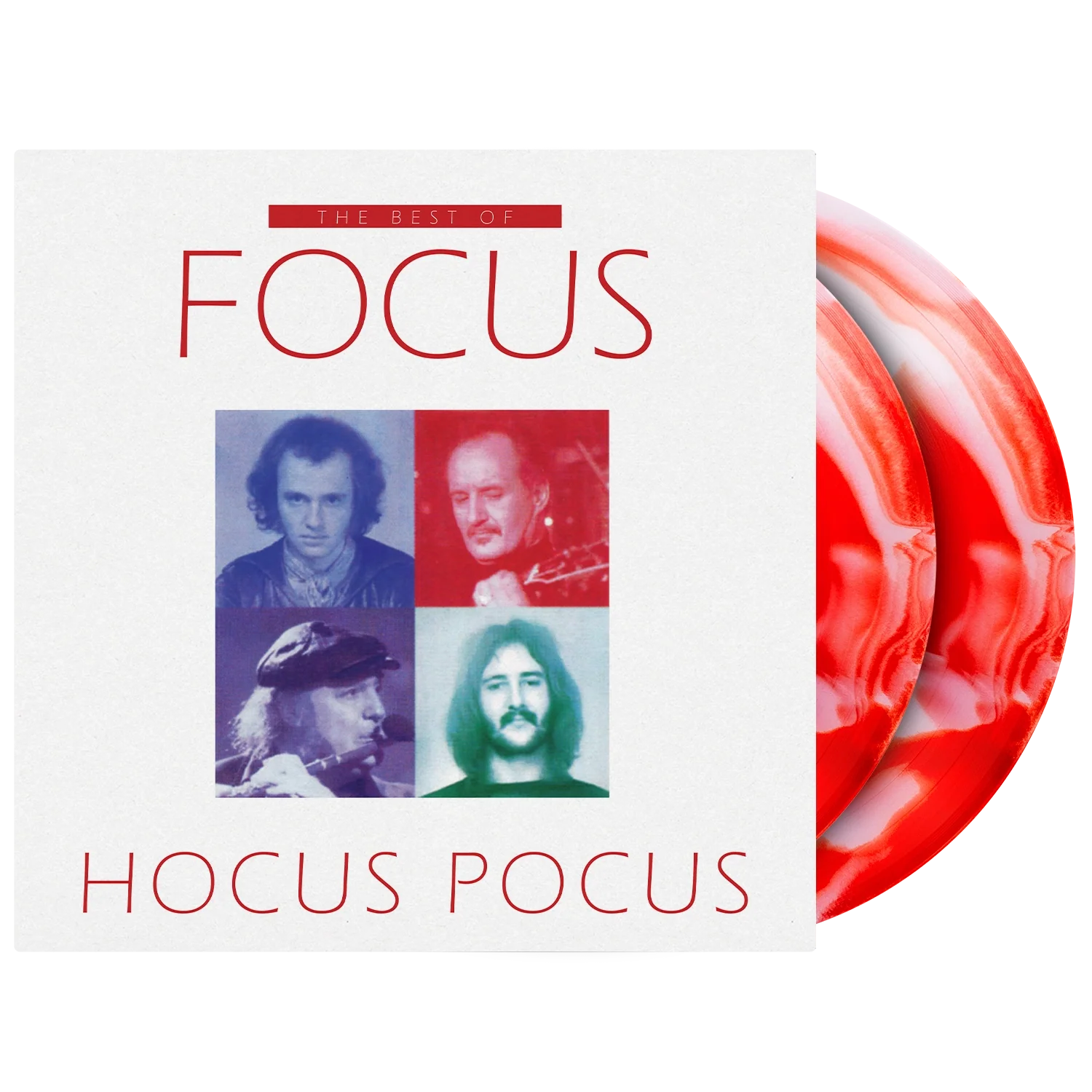 Focus "Best Of Focus Hocus Pocus" (Red & White Swirled Vinyl) 2xLP