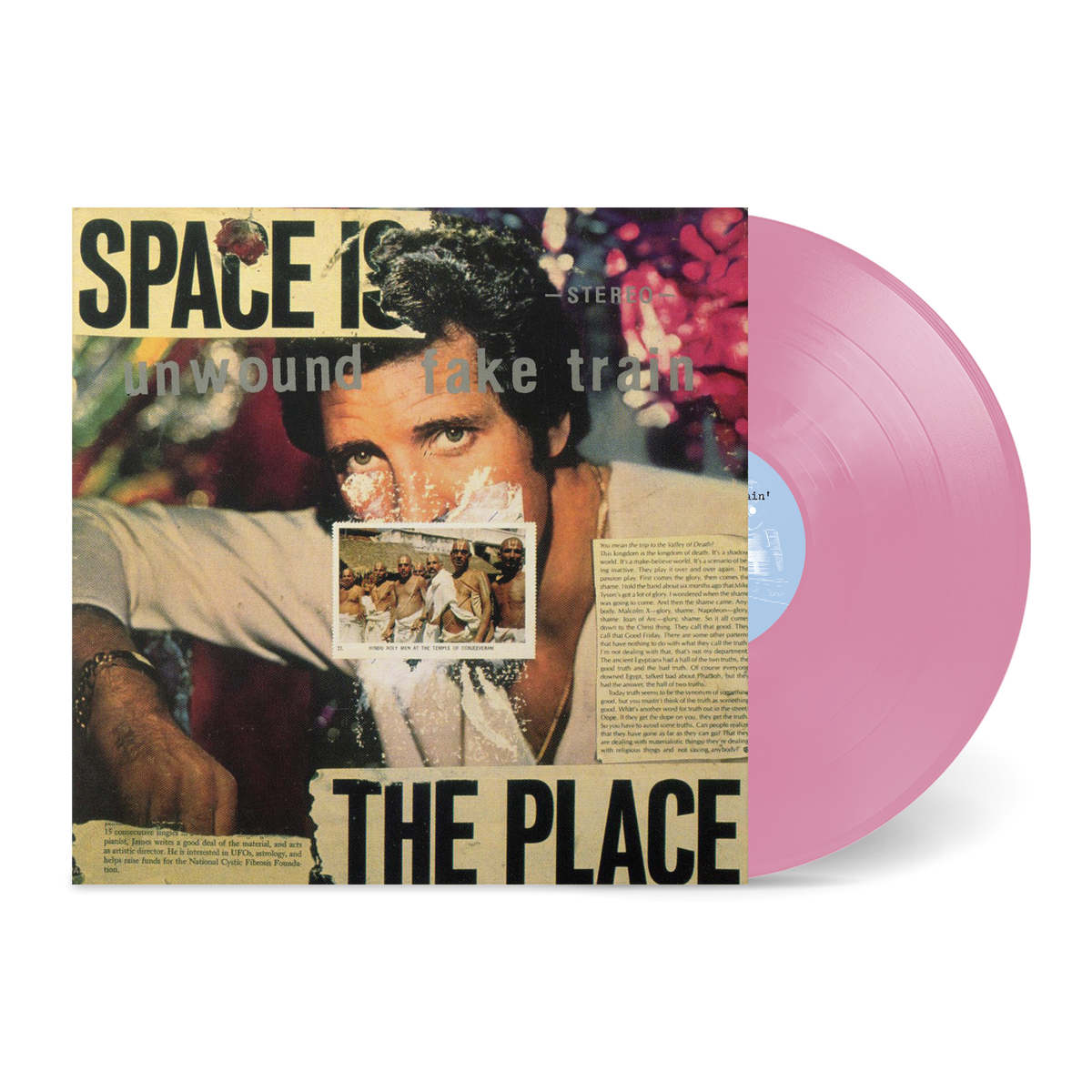 Unwound “Fake Train (Opaque Pink Vinyl)” LP cover art