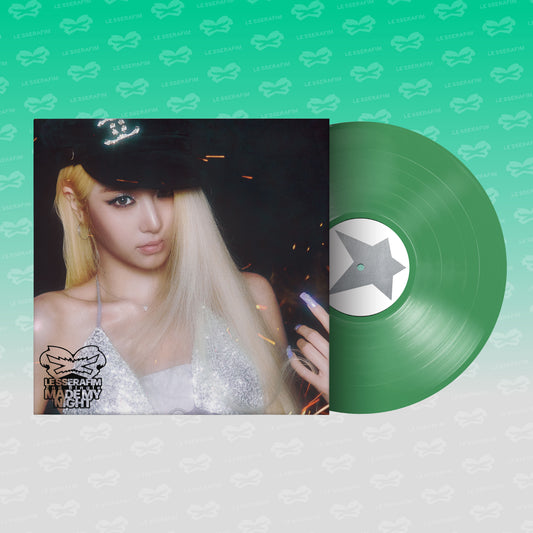 LE SSERAFIM "Made My Night" (SPRING GREEN ver.) LP cover art
