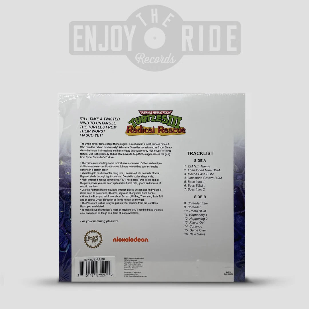 Konami Kukeiha Club "Teenage Mutant Ninja Turtles III: Radical Rescue" LP