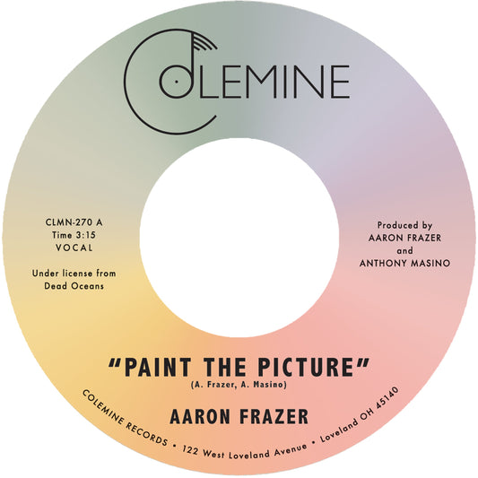 Aaron Frazer "Paint The Picture / Back Into The World" 7" cover art