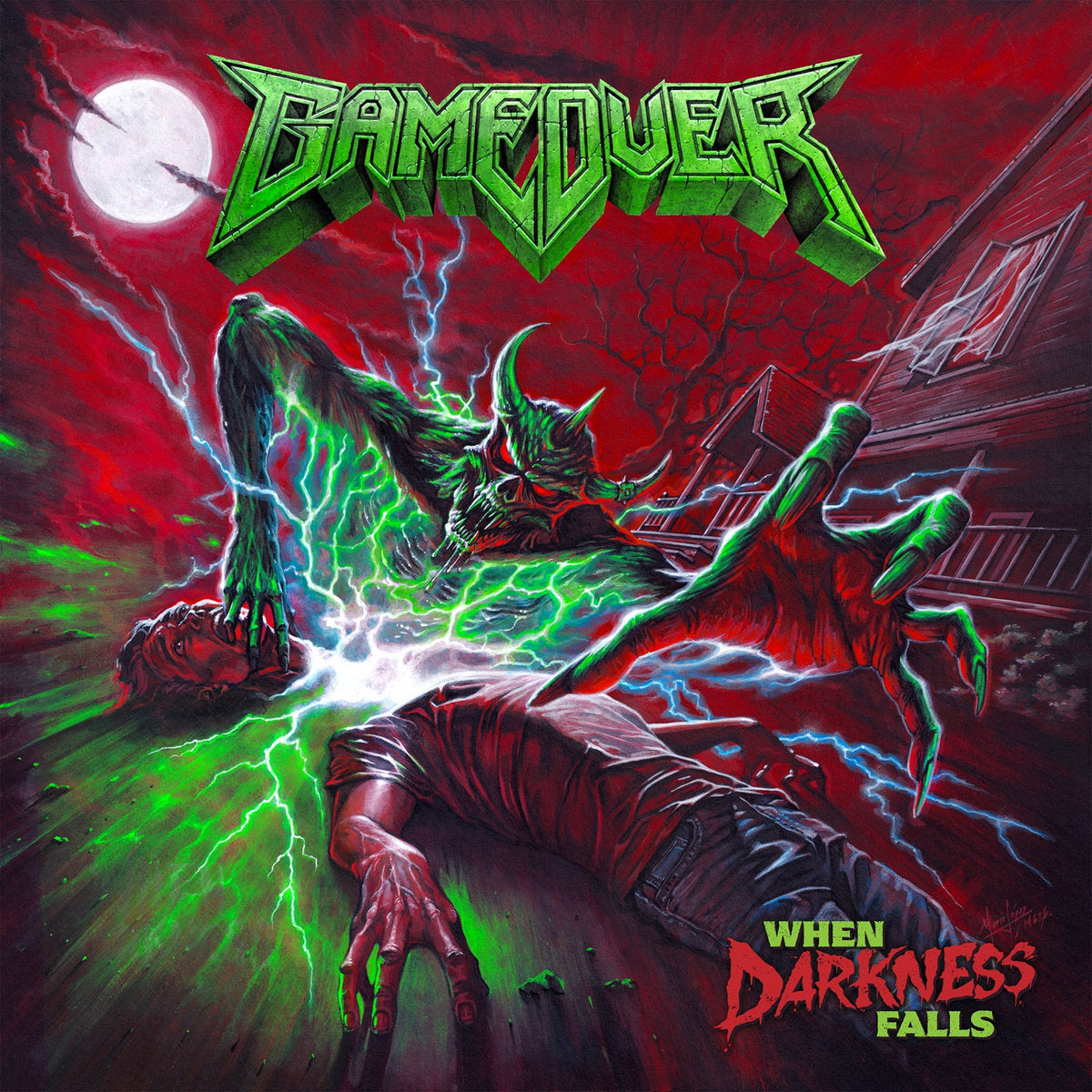 Game Over - When Darkness Falls LP cover art