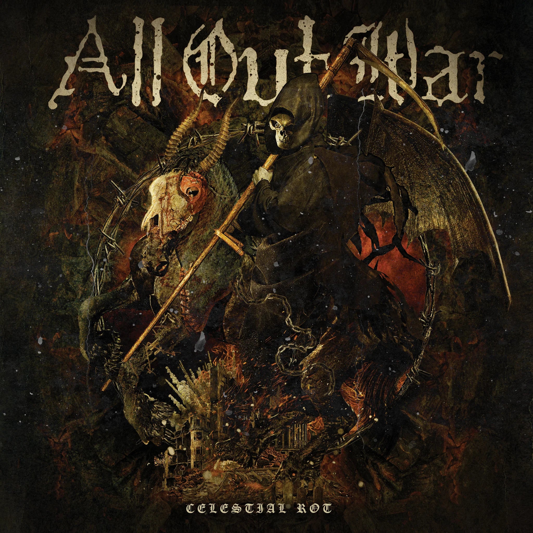 All Out War "Celestial Rot" LP