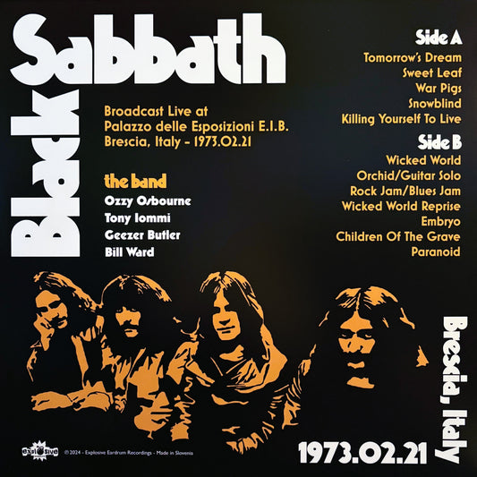 Black Sabbath "Live In Brescia, Italy 1973" LP