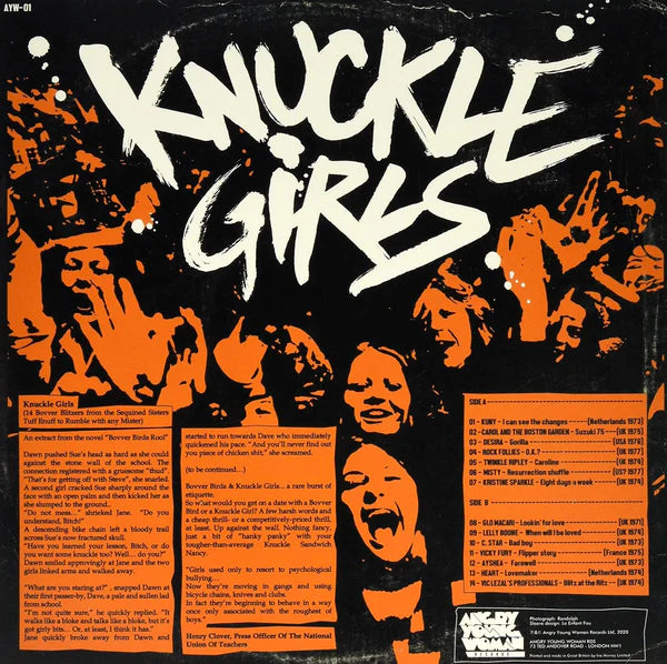 V/A "Knuckle Girls Vol. 1 • 14 Bovver Bird Blitzers From The Sequined Sisters Tuff Enuff To Rumble With Any Mister" LP