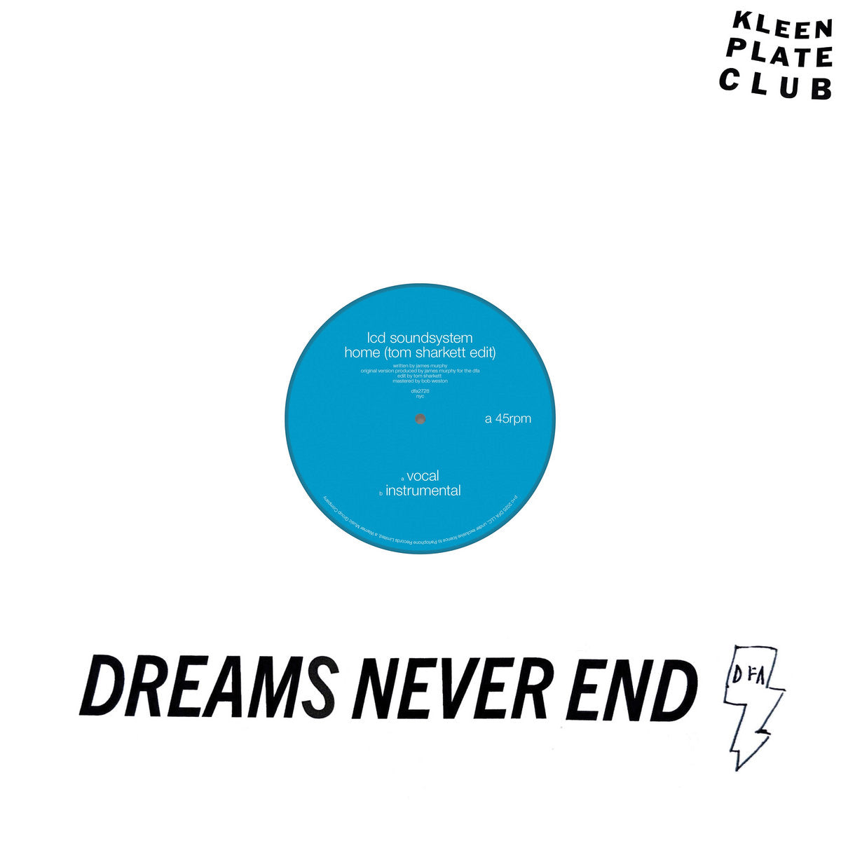 LCD Soundsystem "Home (Tom Sharkett Edit)" 12"