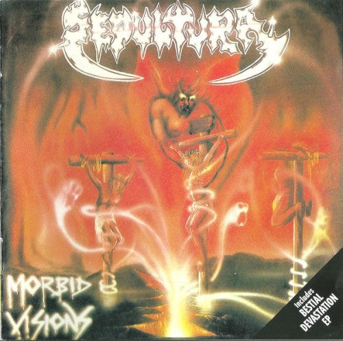 Sepultura "Morbid Visions / Bestial Devastation" CD cover art