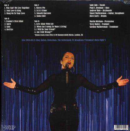 Sade "Live 1984-09-21 Ahoy Hallen, Rotterdam" 2xLP